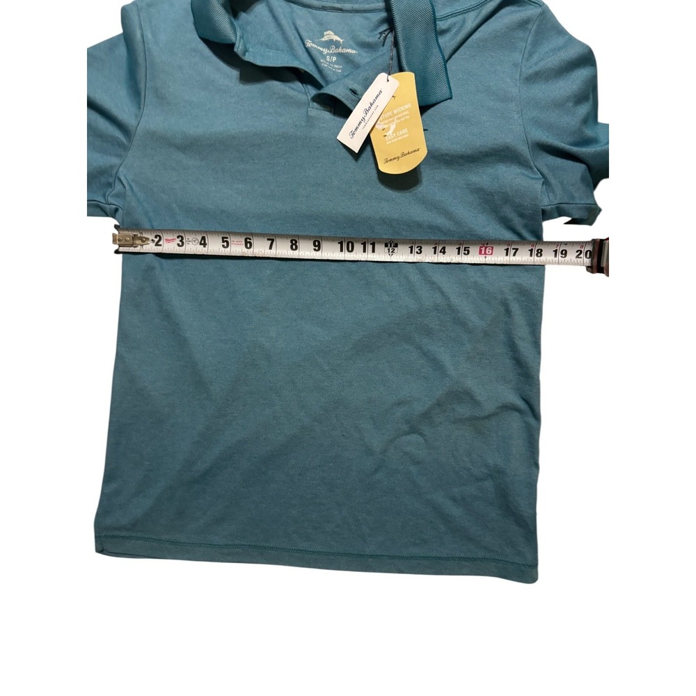 Tommy Bahama Polo NWT Playa To Win Maritime Blue Marlin Logo SS New Small - Picture 4 of 11